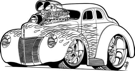 Find 100 coloring pages with cars of various brands, models, and styles for boys of all ages. Print or download and create your own unique car in any color with these fun and easy images. 